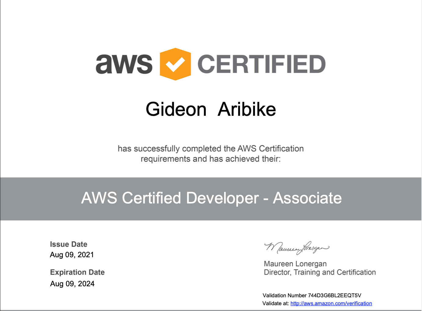 AWS Certified Developer - Associate